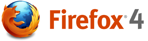 firefox logo wordmark version 4